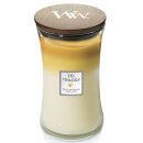 WoodWick Trilogy Candles Fruits of Summer Large Hourglass Candle 609.5g / 21.5 oz.