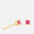 Astrid & Miyu July Birthstone Gold-Tone Crystal Stud Earrings