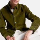 Tommy Hilfiger Flex Solid Corduroy Regular Fit Shirt - S
