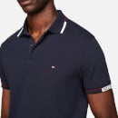 Tommy Hilfiger Hilfiger Cuff Slim Fit Cotton-Blend Polo Shirt - S