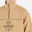 Tommy Jeans Relaxed Luxe Athletic Half-Zip Cotton Top - XL