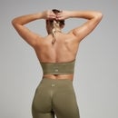 MP Women's Tempo Seamless Halter Neck Bra - Light Olive