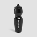 Botella de agua con agarre de silicona de Myprotein - Negro