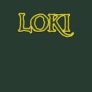 Avengers Loki Comics Logo Men's T-Shirt - Green