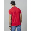 Chamonix - Red Polo Collar Cotton T-shirt (LCEMONIPO)