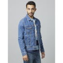 Blue Solid Full Sleeves Fashion Jackets (DUDENS)