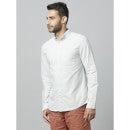 Oxford Solid White Long Sleeves Shirt