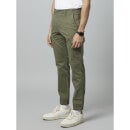 Olive Solid Mid-Rise Plain Classic Cotton Cargo Trousers (DOLYTE)