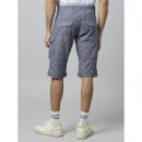 Solid Grey Cotton Cargo Shorts