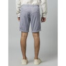 Grey Solid Mid-Rise Cotton Chino Shorts (BOCHINOBM1)