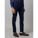 Navy Blue Mid-Rise Dark No Fade Jean Stretchable Jeans (DOCANDI)