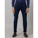 Navy Blue Mid-Rise Dark No Fade Jean Stretchable Jeans (DOCANDI)