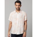 Pink Classic Tie and Dye Spread Collar Cotton Casual Shirt (DACOTTYE)