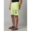 Shaun the Sheep - Neon Green Graphic Printed Cotton Shorts (LCOSHAUNBM1)
