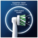 Oral B CrossAction White Toothbrush Head - Pack of 4 Counts