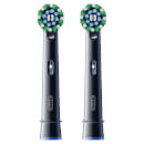 Oral B CrossAction Black Toothbrush Head - Pack of 2 Counts