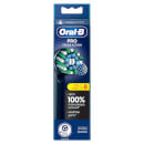 Oral B CrossAction Black Toothbrush Head - Pack of 8 Counts