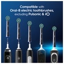 Oral B CrossAction Black Toothbrush Head - Pack of 8 Counts