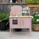Jabadabado Pink / Gold Kitchen with Pot & Pan Set