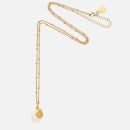 Estella Bartlett Gold-Plated Textured Coin and Pearl Charm Necklace