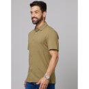 Khaki Spread Collar Classic Cotton Casual Shirt (DACOOL)