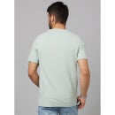 Light-Green Straight Fit Solid T-Shirt