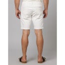 White Distressed Cotton Denim Shorts (DODENIMBM)