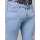 Blue Mid-Rise Jean Slim Fit Clean Look Light Fade Jeans (COECOBLEACH145)