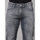Grey Relaxed Fit Heavy Fade Clean Look Stretchable Jeans (DOGENSOFT)