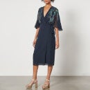 Brittany wrap mini dress clearance