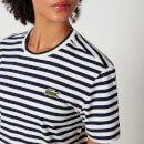 Lacoste Striped Cotton-Jersey T-Shirt - EU 34/UK 6