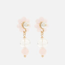 Shrimps Martina Flower Gold-Tone Bead Earrings