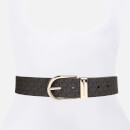 Michael Kors Reversible Leather and Coated-Canvas Belt - XS