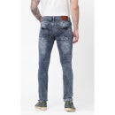 Blue Skinny Fit Heavy Fade Stretchable Jeans (BOFANCY)