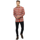 Orange and Green Regular Fit Checked Casual Shirt (RATWIN)