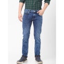 Blue Slim Fit Mildly Distressed Heavy Fade Stretchable Jeans (BOMODAL)