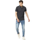 Celio Men's 100% Cotton Black Polo T-Shirt - Tegrindle Black - (Various Sizes)
