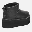 UGG Women's Classic Ultra Mini Platform Leather Boots - UK 7