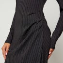 Good American Shine Rib-Knit Midi Dress - XS