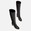 Kate Spade New York Merritt Leather Knee High Heeled Boots - UK 4