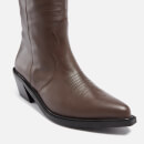 ALOHAS Women's Mount Leather Knee High Western Boots - UK 3.5