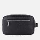 Valentino Patrik Logo Faux Leather Wash Bag