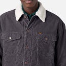 Wrangler Antifit Fleece-Trimmed Cotton-Corduroy Trucker Jacket - S