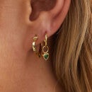 anna + nina Chunky Heart 14-K Gold Plated Single Earring