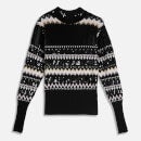 Ted Baker Limara Sparkle Fairisle Knitted Sweater - UK 16