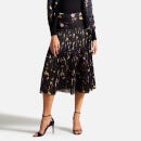 Ted Baker Tereysa Floral Pleated Jersey Skirt - UK 16