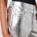Never Fully Dressed Metallic Vegan Leather Trouser - UK 14