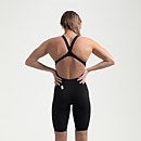 Fastskin LZR Pure Valor 2.0 Kneeskin-Schwimmanzug mit offenem Rücken für Damen Schwarz