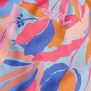 Girls Printed Twinstrap Swimsuit Pink/Blue