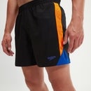 Men's Hyper Boom Splice 16'' Swim Shorts Black/Orange